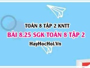 Bài 8.25 SGK Toán 8 tập 2 Kết nối tri thức